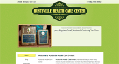 Desktop Screenshot of huntsvillehealthcarecenter.com