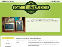 Tablet Screenshot of huntsvillehealthcarecenter.com